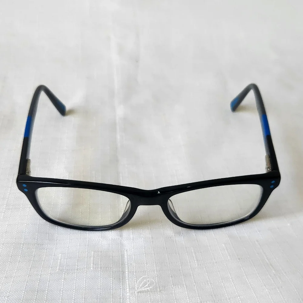 Nike Youth Unisex 5538G 013 49-17 (L) 135 Eyeglasses Navy Blue gray multicolored